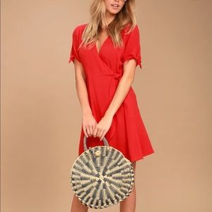 🌹Red Wrap Dress